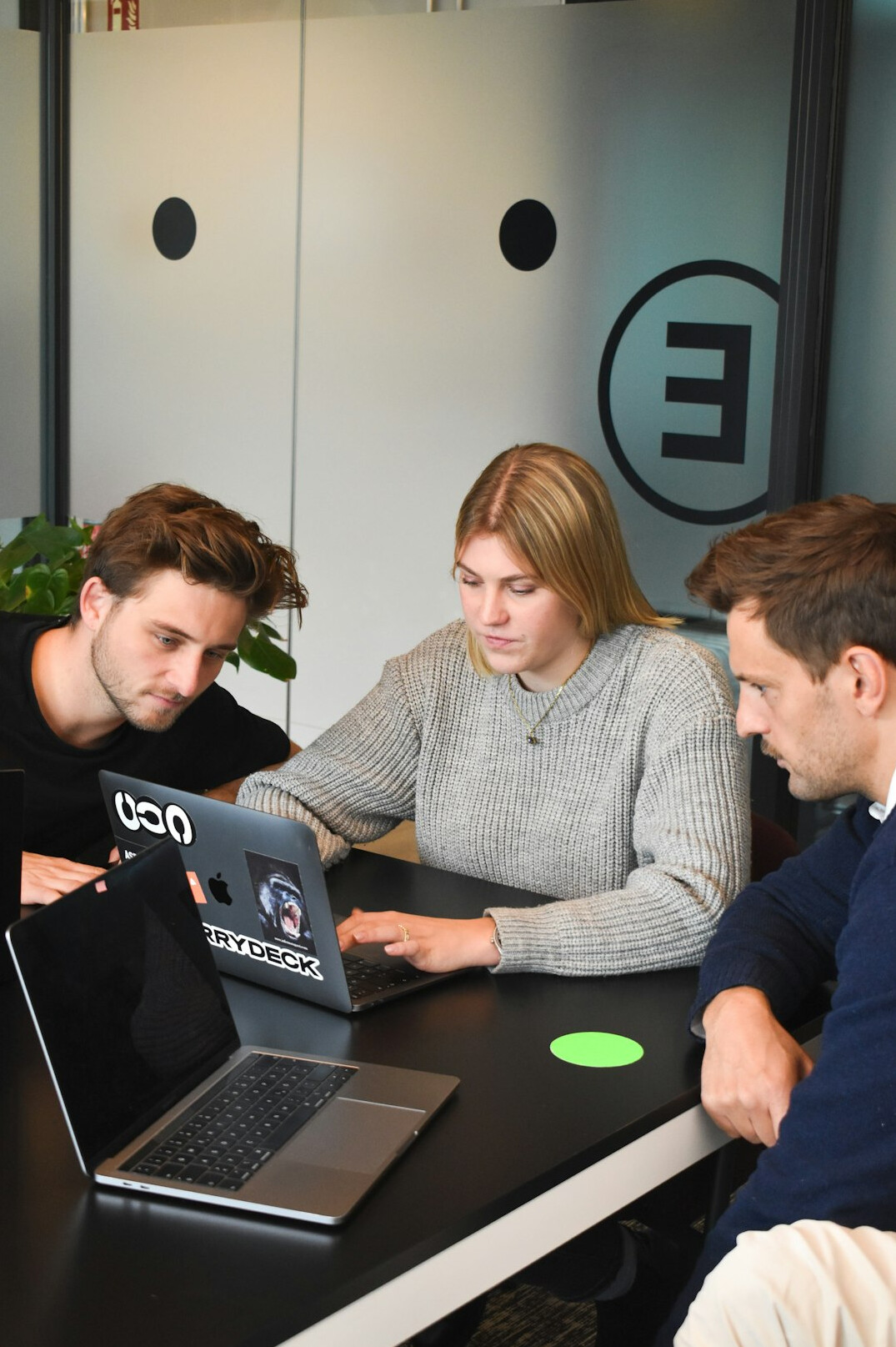 team meeting in office