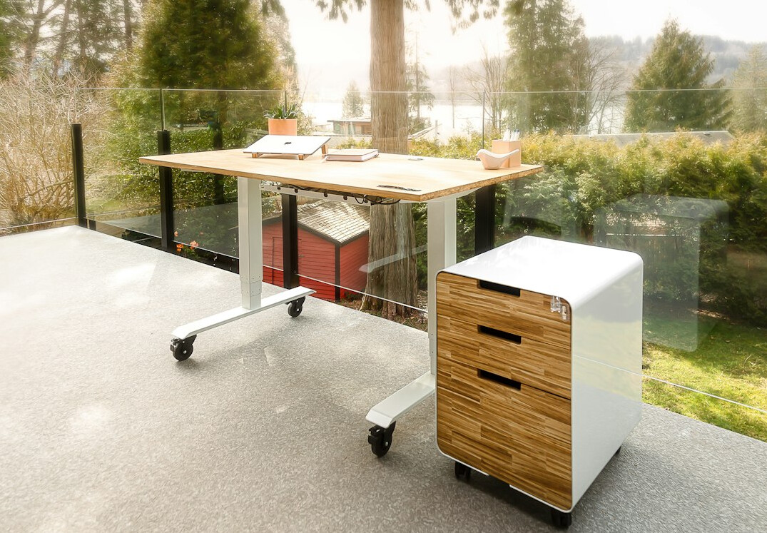 eco office supplies on desk
